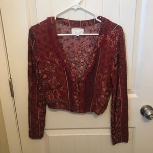 Kendall and Kylie loose cropped long sleeve